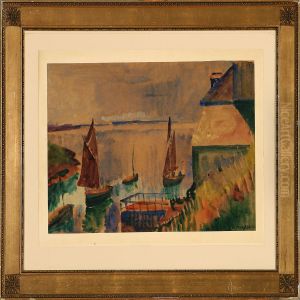 Fiskerbade I Sol by Astrid Holm