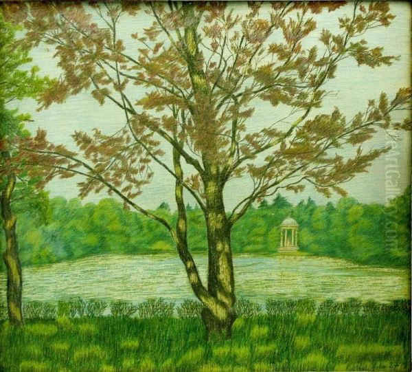 Flusufer Mit Monopteros - view 1