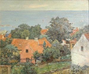 A Village By The Sea by Ludvig Holm