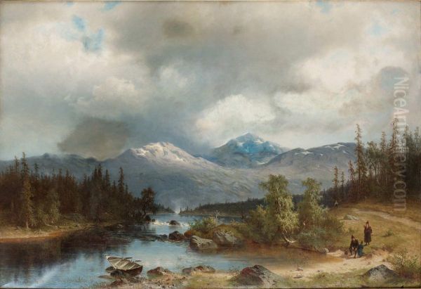 Bergigt Skogslandskap - view 1