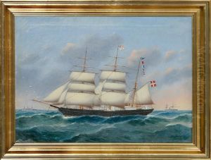 Ship Portrait Of Barque Herman Of Copenhagen