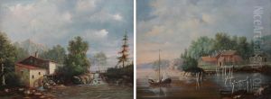 Landskapsmalningar by Wilhelm Lorens Holm