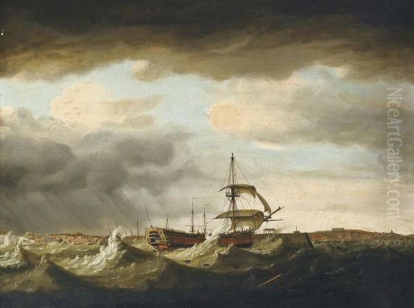 The East Indiaman York In Difficulties - view 1