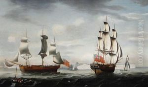 The Merchantman 'selby' Off Dover by Francis Holman