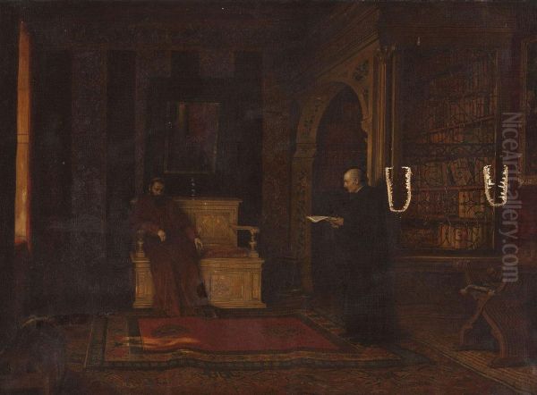 Geistliche In Der Bibliothek - view 1