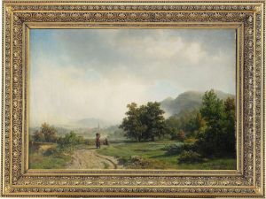 Sommarlandskap Med Dusseldorf I Fonden by Werner Holmberg