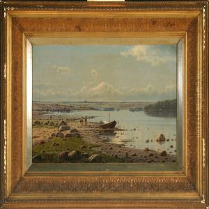 Scenery From Roskilde Inlet, In The Back Roskilde Cathedral