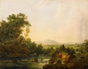 Fishing On A River by George Holmes
