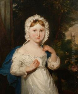 Portrait Of Mary Perceval, Daughter Of Thehonorable Reverend Charles George Perceval, At Age 4 by James Holmes