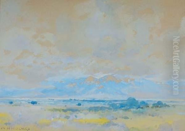 The Prairies With Receding Mountains - view 1