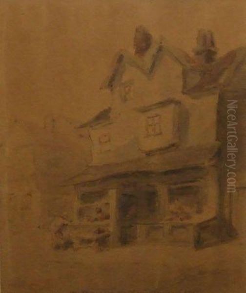 "old Shop Near Catton Norwich" - view 1