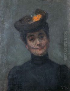 Kvinna I Sorgflor