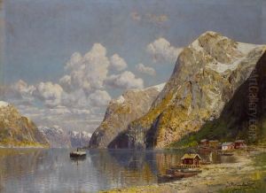 Norwegische Fjordlandschaft by Johann Holmstedt