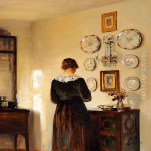 Interior With The Painter's Wife In Their Home