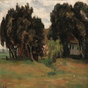 Traeer I Blaest.
Tisvilde by Niels Holsoe