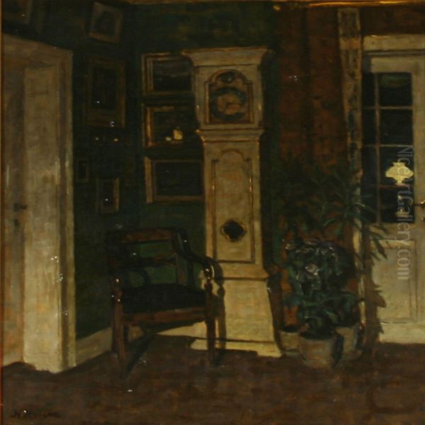 Interior With A Grandfather Clock - view 1