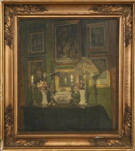 Interior With Candles by Niels Holsoe