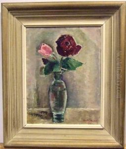 Blomsterstilleben. by L. Holst