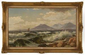 Waves Crashing Onshore