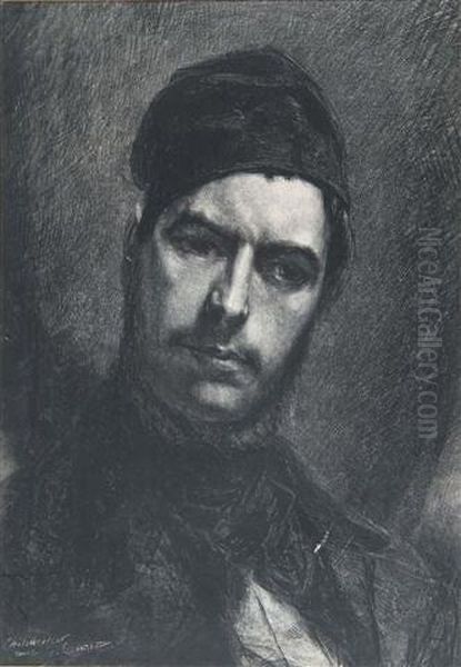 Portrait Of A Man Wearing Acloth Cap - view 1