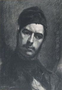 Portrait Of A Man Wearing Acloth Cap by Gian Pieter Holswilder