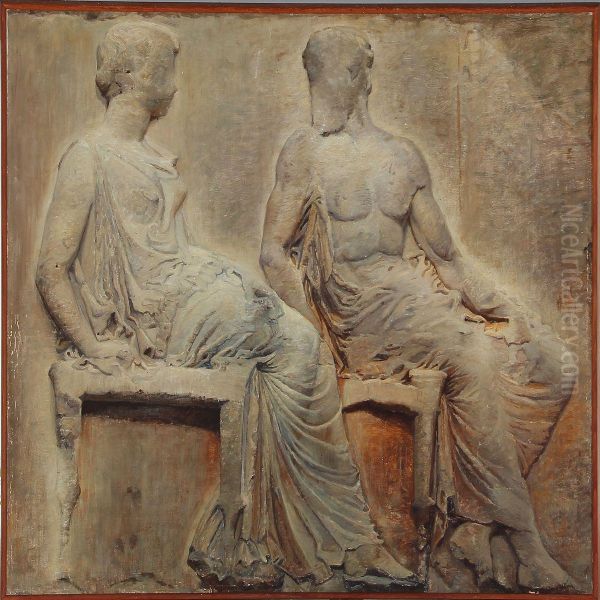 Motif From The Parthenon Frieze On Acropolis In Athens - view 1
