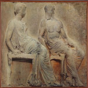 Motif From The Parthenon Frieze On Acropolis In Athens by Sofie Holten
