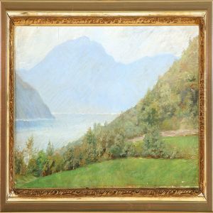 Mountain Landscape At Summer Time by Suzette C. Skovgaard Holten