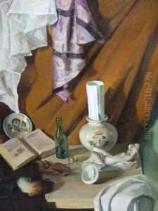 Still-life Of Bottle by Rowland Holyoake