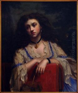 Portrait Of Aspanish Girl by William Holyoake