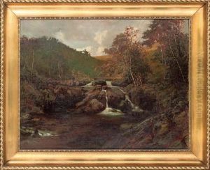 Fishing In The Rock Pool by William Holyoake