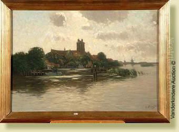 Paysage Fluvial En Hollande - view 1