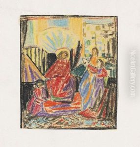 Religioses Motiv by Adolf Hoelzel