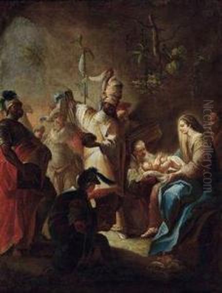 Die Heiligen Drei Konige Verehren Das Jesuskind - view 1
