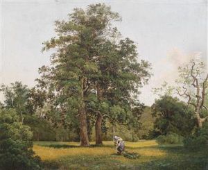 Attributed To A Wood Collector In The Clearing