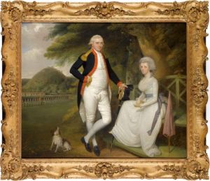 Double Portrait Of Lieutenant-colonel William Sydenham by Robert Home