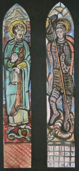 Stained Glass Studies - St Patrick - view 1