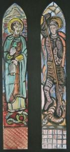 Stained Glass Studies - St Patrick by Evie Sydney Hone