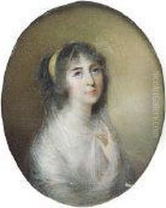 Portrait Of A Girl In A White Shawl by Horace Hone