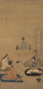 The Drinking Party by Chen Hongshou