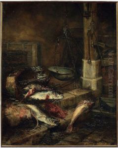 Natura Morta Con Pesci by Ernest Honnorat
