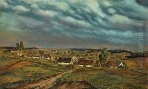 A Landscape With Houses by Jan Honsa