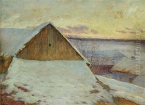 Winterlicher Vorabend by Jan Honsa