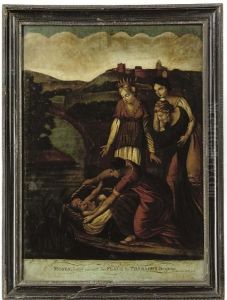 Moses Found Amongst The Flags By Pharaoh's Daughter by I. Honton