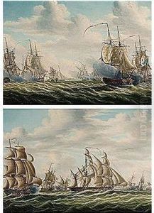Engagements Between French And English Frigates, Probably The Battle Of Algeciras 1801