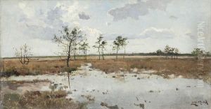 Heidelandschap by Ernest Hoorickx
