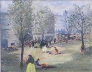 Figures In Parkland by Robert Hope