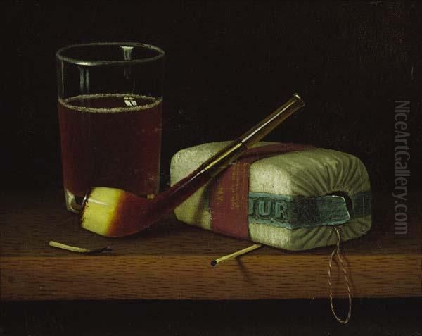 Still Life With Pipe And Glass Of Ale - view 1