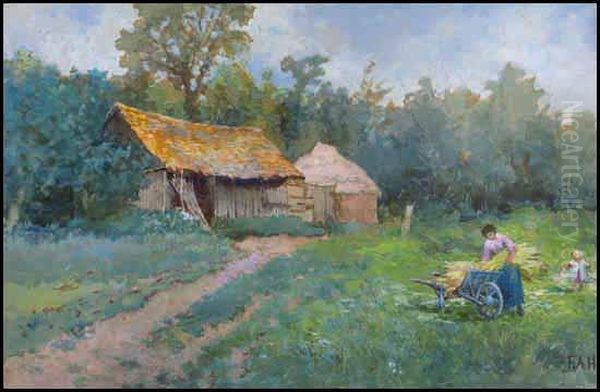 Woman And Child In A Landscape - view 1