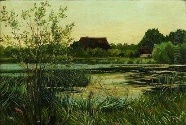 Fachwerkkaten In Sommerlicher Seenlandschaft Bei Heikendorf - view 1
